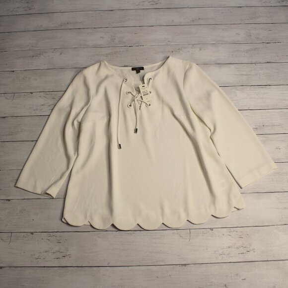 Talbots Tops - Talbots Petite Women's Vintage Blouse Top Size XS P Scallop